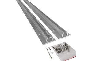 KEDER UK VW Campervan Motorhome Caravan Awning C Rail Channel strip 1.2m 2.4m 3.6m (2 x 1.2m (holes and screws))