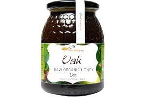 Antonio's Certified Organic Raw Oak Honey |Antibakteriell bergshonung |Opastöriserad |Enkelt ursprung