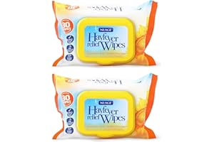HER FLAVOUR Nuage Hayfever | Allergy Relief Wipes | Natural Remedy for Hay Fever 30 Wipes | Resealable Pack | Suitable for Face and Hands | Pack of 2 (60 Wipes in Total)