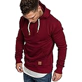 RMK Kapuzenpullover Invierno Basic Herren Winter Pullover Sweatjacke College Hoodie, Kapuzenpulli