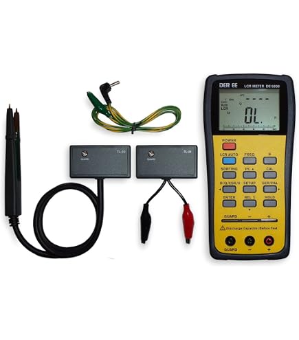 LCR-Messgerät ST1 Mit Farbdisplay, 3 Testfrequenzen (100Hz/1kHz/10kHz), USB-C, Für Kapazität, Widerstand & Induktivität