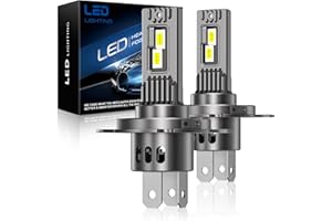SHINYY Bombilla H4 LED Faro Delantero de Coche 26000LM, 2026 Nueva Alta Potencia 6500K luz Blanca Fría Lámparas LED H4 HB2 9003 para Luces de Cruce/Luces de Carretera, Plug and Play, Paquete de 2