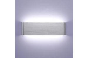 Lightsjoy Aplique Pared Interior LED 16W 30CM Lámpara de Pared Aluminio Moderna Arriba y Abajo IP44 Impermeable para Dormitorios, Salas, Escalera, Pasillos,1600Lumen (Blanco Frío 6000K)