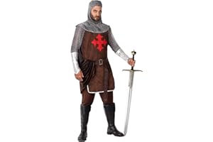 Atosa disfraz caballero cruzadas adulto hombre adulto marrón XL