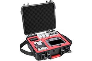 Uvafly Mini 4 Pro Hard Case, wodoszczelna torba do przechowywania, torba podróżna do DJI Mini 4 Pro Fly More Combo z kontrolerem DJI RC 2, akcesoria do dronów, czarny
