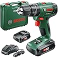 Bosch PSB 1800 LI-2 cordless combi drill (2 x batteries, 18 V system, in case)