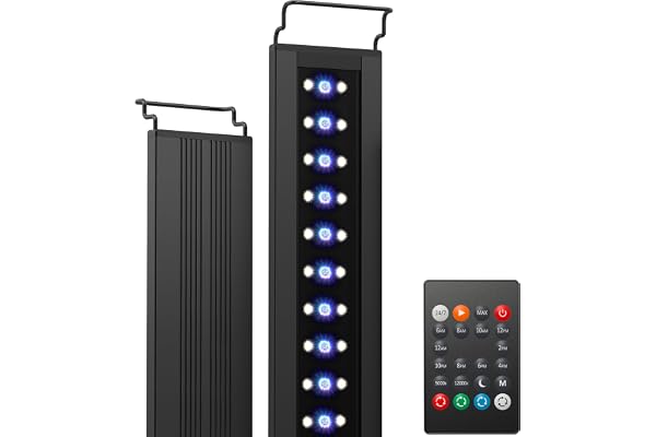 NICREW C10 24/7 Rampe LED Aquarium à Spectre Complet, Éclairage Réglable avec la Fonction Minuterie pour Aquarium 88-115 cm, 24 W