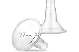 Maymom MyFit Coppe per il Seno, compatibili con Medela pompe toraciche PersonalFit, Freestyle, Harmony, Maxi, Freestyle Flex, collegamento a Maymom largo/stretto, 2 pezzi,Taglia 27 mm