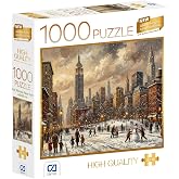 CA Games Kar Altında New York 1000 Par&ccedil;a 2,2mm Kalınlık 48x68cm Profesyonel Hobi Puzzle Yapboz Serisi