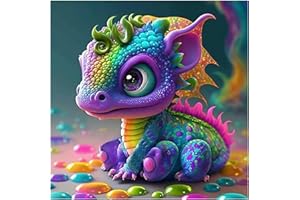 LWZAYS Dragon Diamond Painting Kits for Adults and Beginners, 5D Diamond Art Kits for Adults, Crystal Art Kits for Adults, Diamond Dotz Gem Art for Home Wall Art Decor and Gift (30x30cm)(G3017-UK)