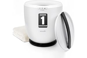 SereneLife Scaldasalviette Elettrico Bagno Secchiello con profumazione, Autospegnimento, 12L, 500W, Scaldasalviette per Asciugamano, Coperta, Accappatoio