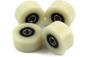 Smart Machines Nylon-Polyamid-Rollen, Durchmesser: 40 mm, Breite: 20 mm, 8-mm-Lager, präzise, hergestellt in der EU, 4 Stück