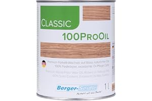 Berger-Seidle Cera y aceite para parquet, impregnación profunda "Classic 100Pro Oil", 125 ml, 1 L o 5 litros (1 litro)