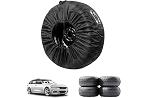KARELLS Funda Rueda Repuesto,Cubiertas de Repuesto para Neumáticos de Coche,Funda Protectora para Neumáticos,Cubierta para Neumáticos,Bolsas para Neumáticos,Rueda Cubierta Protectora,Diámetro 66cm,Negro