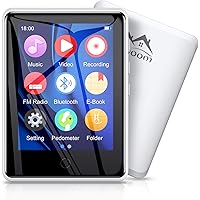 Timoom M6 MP3 Player Bluetooth 2,8" Touchscreen 32GB Sport Musik-Player mit Kopfhörer Lautsprecher Radio E-Book Video…