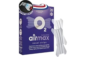Air Max näsremsor - 30 näsremsor extra styrka Clear - Fungerar omedelbart och öppnar näsgångarna och ökar luftflödet