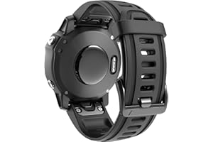 ANBEST bransoletka kompatybilna z Fenix 5S 20 mm, szybkie otwieranie, silikonowa bransoletka sportowa do Fenix 5S Plus/Fenix 6S/Fenix 6S Pro/D2 Delta S Smart Watch (czarna)
