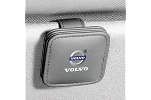 DLLHL Auto Porta Occhiali per Volvo EX30,Magnetico Pelle Custodia per Occhiali da Sole Clip Portaocchiali per Visiera Occhiali Clip Auto Accessori Interni per Auto,Grey
