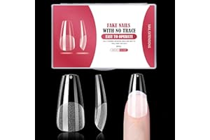 USMLICER 500 Piezas Uñas Postizas Ataúd, Uñas Artificiales de Bailarina Uñas Falsas, Acrílicas Uñas de Gel Nail Tips para salón de uñas o bricolaje en casa, 12 tamaños