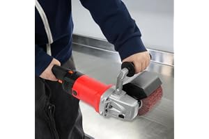 Satineringsmaskin 220 V, 1 580 W slipmaskin för trä, borstslip med rullslipfunktion, 100–3 000 RPM borstmaskin, trä för slipning, polering, satin, strukturering