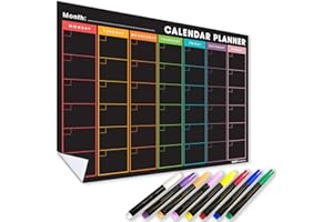THE MAGNET SHOP Planner mensile da parete adesivo riposizionabile e cancellabile, con tecnologia WallTAC, formato A3, realizzato nel Regno Unito, per liste di cose da fare, per casa e ufficio (30 x 42 cm)