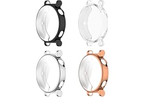 Blueshaweu Etui ochronne kompatybilne z Huawei Watch GT 4 41 mm, elastyczne tworzywo TPU pełna ochrona z folią ochronną na wyświetlacz odporne na zarysowania etui ochronne na wyświetlacz do Huawei