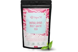 Udyan Tea Himalayan Mist White Tea, 100 Gm (50 Cups) | Fresh Loose Leaf White Tea for Healthy Glowing Skin | Low Caffeine & Rich in Antioxidants