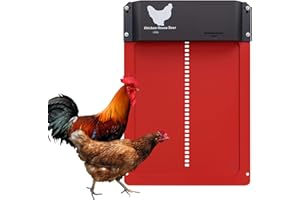 Yoarmyt Porte Automatique Poulailler, Automatique Etanche avec Capteur de Lumière Porte De Poulailler Automatique à Induction à Pile