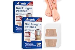 OURDORT 64 Pieces Nail Plasters Multipurpose Nail Care Pads for the Appearance of Damaged or Discolored Nails