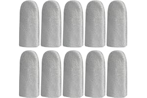 Muteitt Lot de 10 Protège-Doigts en Cuir Résistants Aux Coupures, Protège-Doigts pour Cuisine, Le Travail Sculpture