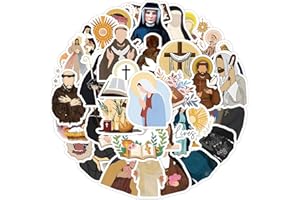 Eugelrom Pack de Stickers, 50 Pegatinas de Vinilo Impermeables, Pegatinas Decorativas Ideales para Teléfono Móvil, Ordenador Portátil, Monopatín, Bicicleta, Botella de Agua - Fraile