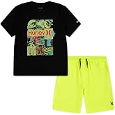 Hurley 88793 - Men's 2-Piece Graphic T-Shirt Shorts Set