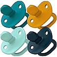 TOMY Boon Jewl Orthodontic Silicone Pacifier Blue, 4-Pack