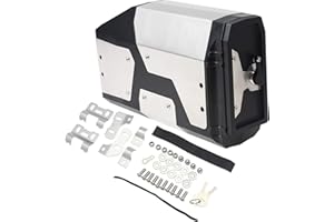 Gidibii Cassetta degli attrezzi per moto, supporto laterale sinistro, in acciaio inox, per BMW R1250GS R1200GS LC ADV, F850GS F750GS