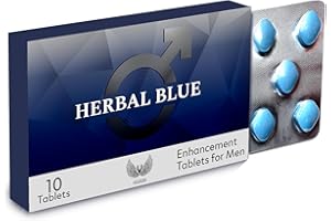 VEGRON Herbal Blue 10 Tablets x 100mg Effective Herbal Supplement for Men, Natural Enhancing Supplement for Men, Premium Male Enhancement Support