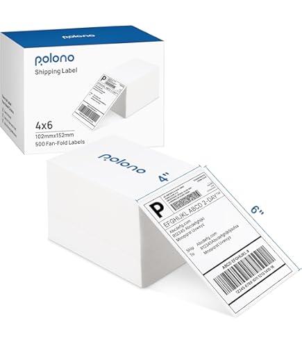 1000 Versandetiketten 100x150mm - Thermo Leporello DHL Kompatibel