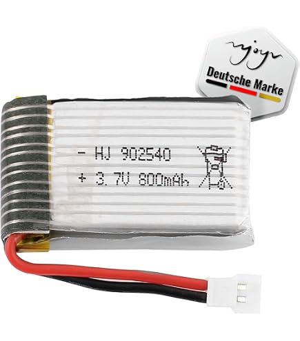 thumbnail image 2 of Snaptain 3.7V 600mAh 30C 802540 Lipo Batterie Pour Syma X5 2 of 11