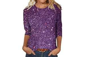 AMDOLE Women's T-Shirts Shirt Design Three Sleeved Round Neck Fashion Top Oversized T Shirts for Women