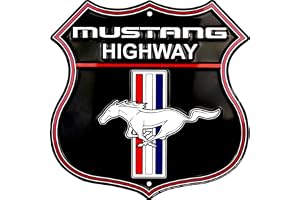 Ford Mustang Ponny aluminiumsköld aluminiumskylt 28 cm x 28 cm