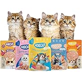 PETS EMPIRE Moochie Tasty Wet Cat Food, Grain Free Cats Gravy Meal, No Artificial Flavours Kitten Food, Non-Vegetarian Cat Fo
