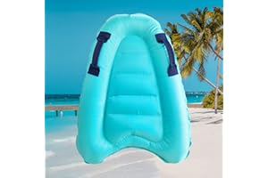 AMDZGLB Plegable Bodyboard Inflable con Asas, Tabla de Bodyboard Tabla de Surf Tabla de Cuerpo Portátil Aprendizaje Estera Auxiliar Adecuada para Varios Escenarios para Niños Y Adultos, Principiantes, A