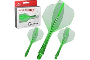 Mission Darts | Force 90 Vortex | Integrated Precision Moulded Dart Flight And Shaft System | Multiple Styles | Multiple Colours.