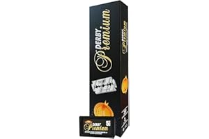 Derby Premium Double Edge Razor Blades – 100 Blades (20×5) | Stainless Steel, Platinum-Coated | Fits All Safety Razors