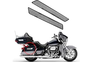 HDBUBALUS Motorrad-Reflektoren, Satteltasche, Riegelabdeckung, passend für Harley Touring Street Glide Electra Glide Road Glide Road King Ultra Limited 2014–2020, Weiß