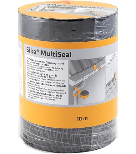 Nastro Bituminoso Autoadesivo In Alluminio - Impermeabile E Resistente Ai Raggi UV, 75mm X 10m, Nero - Foto 3