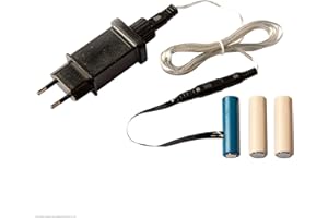 ‎HELLUM Hellum Batterie Adapter, 4.5V Netzteil Adapter Batterie-ersatz für AA x 3 Stück Batterien, AA x 3 Dummys Batterien Ersatz Netzteil mit 1,8m Zuleitung für batteriebetriebene Licht Dekoration 578997