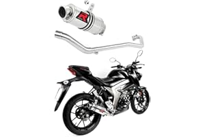 DOMINATOR Full Exhaust System Collector Silencer GP1 compatible with GSX S 125 2017-2019