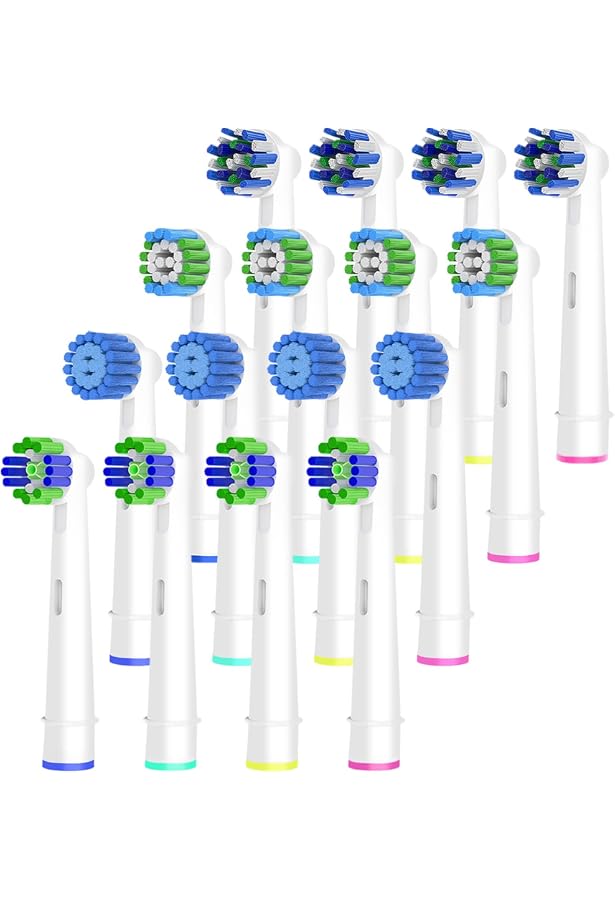 16 Stück Aufsteckbürsten kompatibel mit Oral B Elektrische Zahnbürste, Zahnbürstenaufsatz für 16 Stück Aufsteckbürsten kompatibel mit Oral B Elektrische Zahnbürste, Zahnbürstenaufsatz für