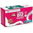 Sanavita B12 Integratore alimentare con B12, B6 e Zinco - 15 flaconcini liquidi per confezione Gusto lampone