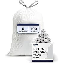 Sacchetti Per La Spazzatura Plasticplace Compatibili Con Codice B 200 Pezzi Sacchetti Per La Spazzatura Con Coulisse Bianchi Da 16 Galloni 6~p114875305 - Foto 3